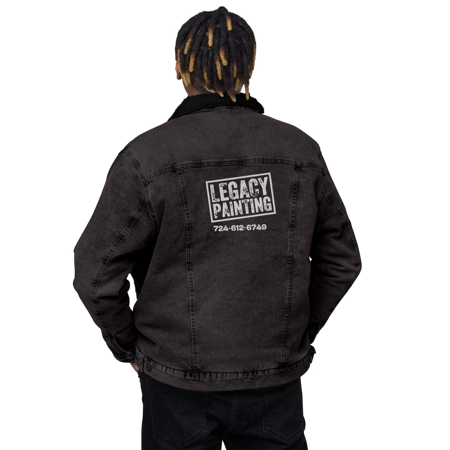 Unisex denim sherpa jacket