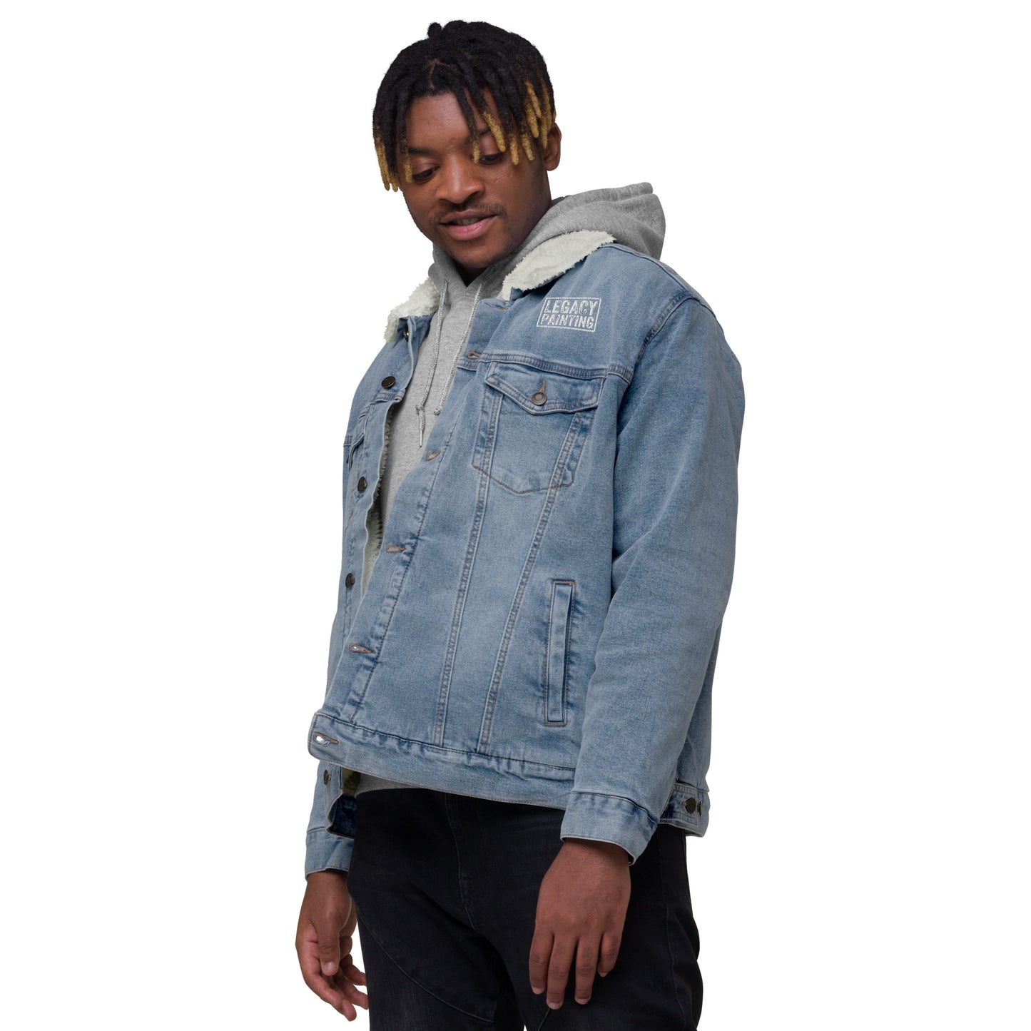 Unisex denim sherpa jacket